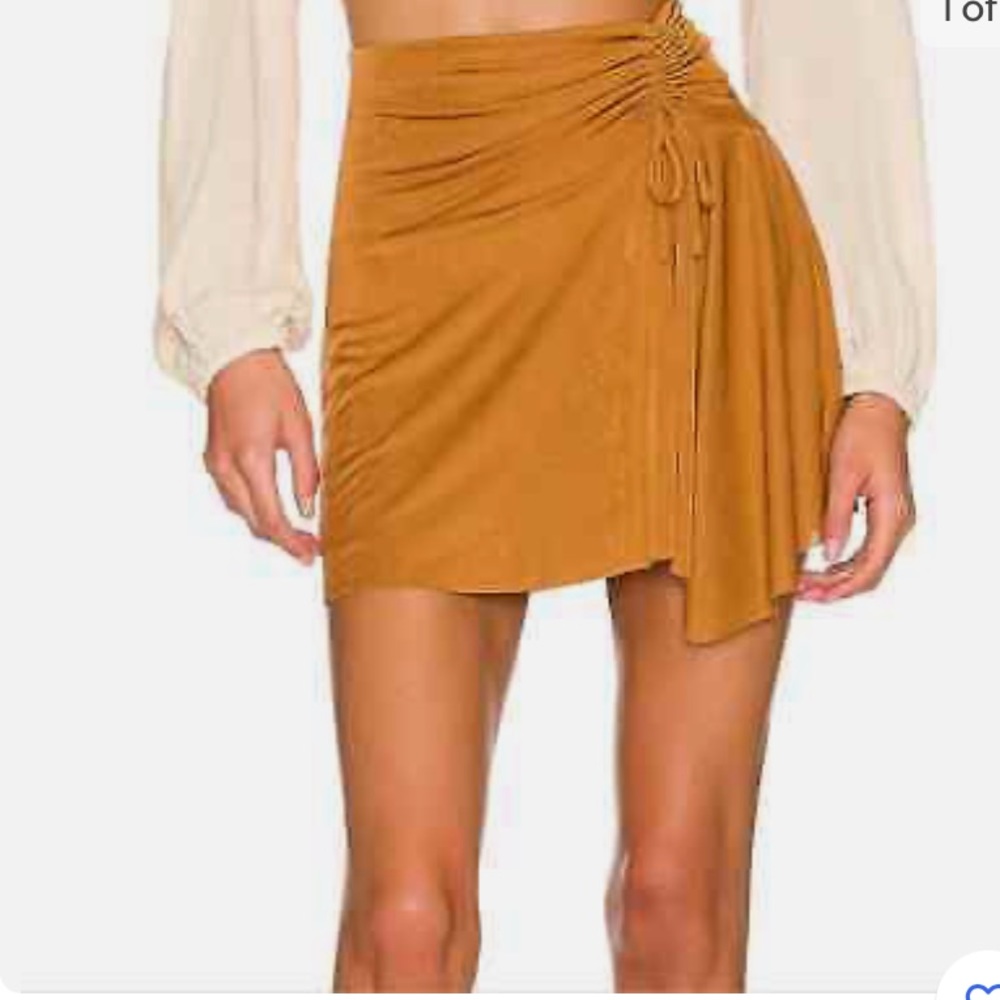 Free People slinky gathered skirt